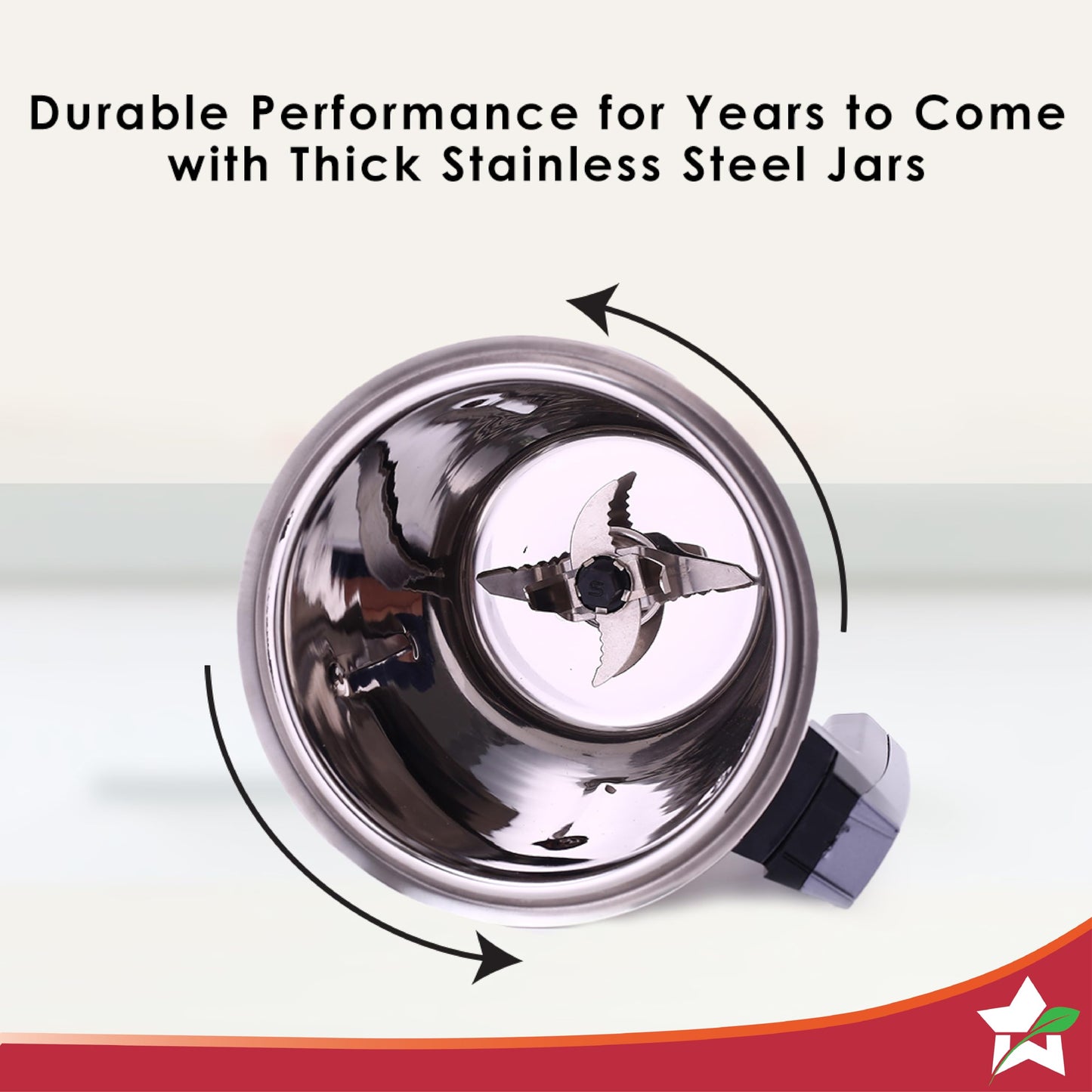 Wonderchef Galaxy Mixer Grinder 750 100% Copper Motor, 4 Stainless Steel Jars, Black & Grey, 5 Years Warranty