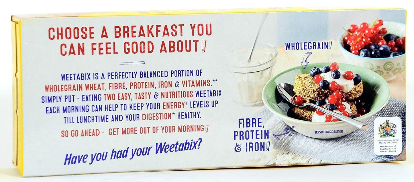 Weetabix Breakfast Cereals Original Made With Whole Grain Breakfast Milk Yogurt Low In Sugar - 225gm