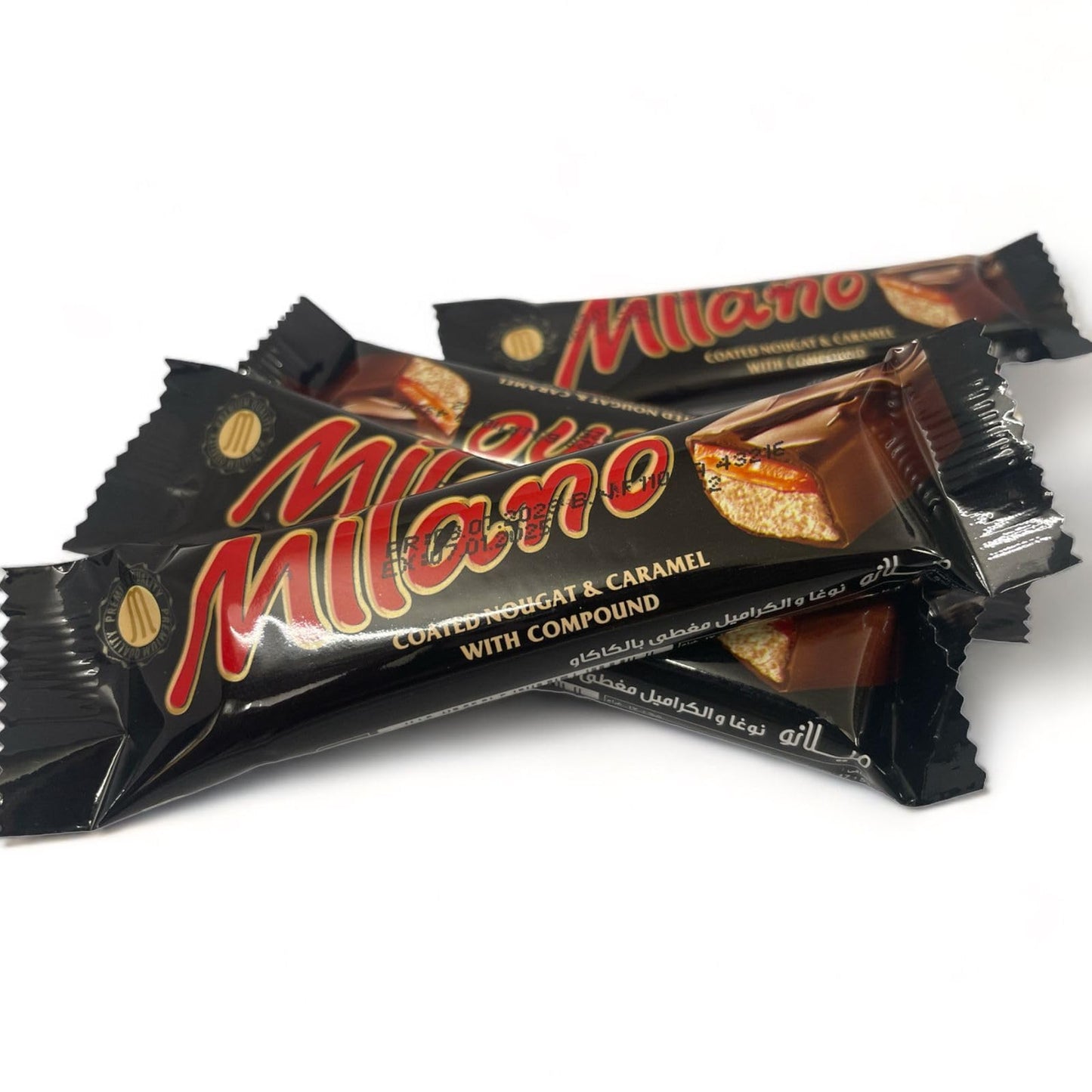 30x Milano Coated Nougat & Caramel Compound Chocolate 30pc - 510g