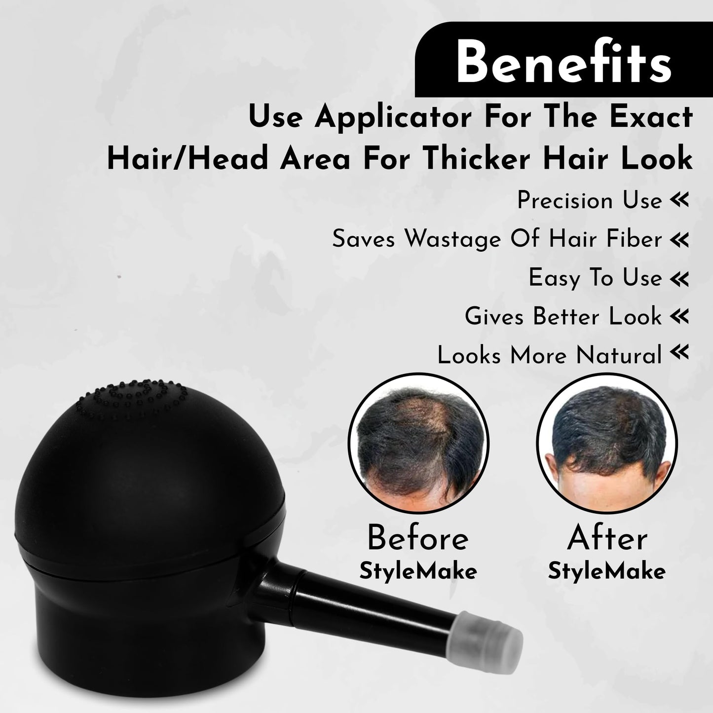 StyleMake Hair Fiber Pump/Applicator For Thin & Fine Hair, Use with StyleMake Thickener, Hair Thickening Fibers (StyleMake Applicator/Pump only)