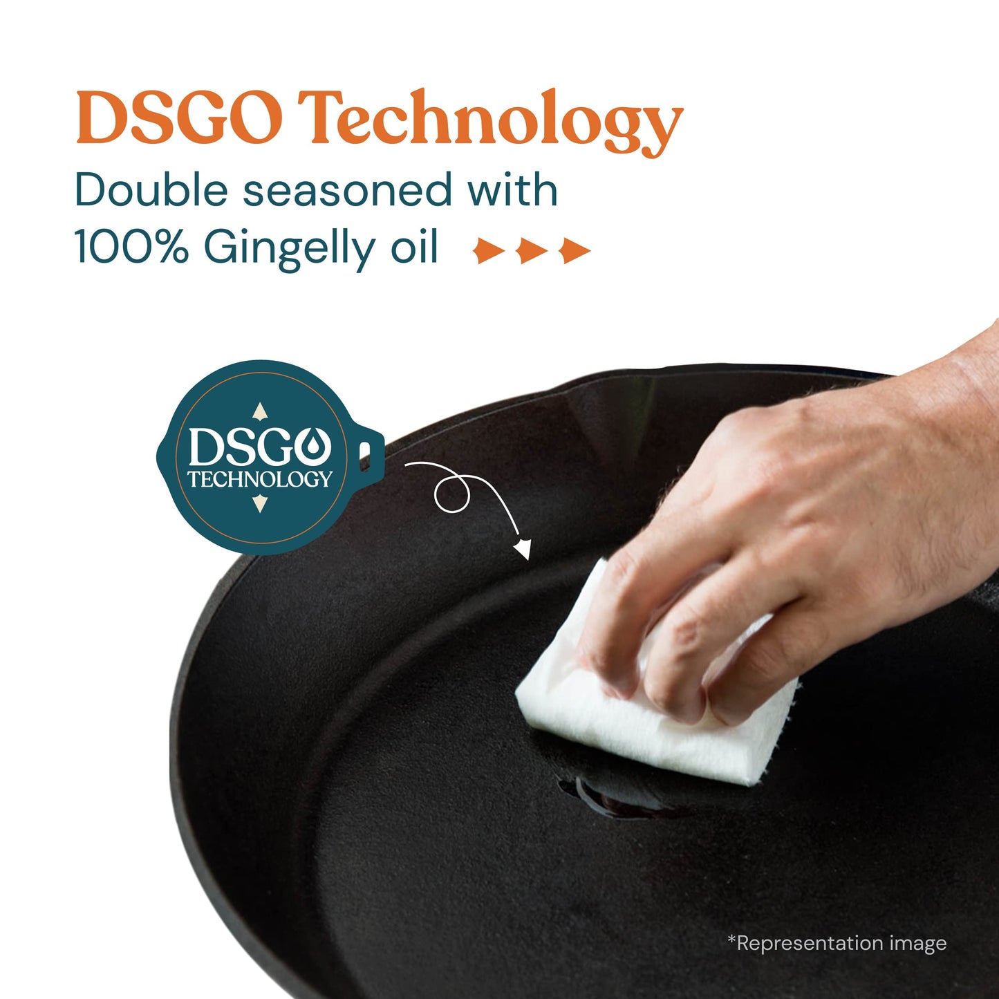 Bhagya Cast Iron Cookware Bhagya Cast Iron Paniyaram Pan/Unniyappam Chatty/Paddu Maker/Appam Pan Pre-Seasoned | Naturally Non-Sticky Cookware | Non Toxic - 9 Holes, Large