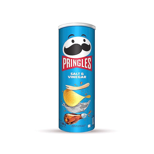 10x Pringles Salt & Vinegar, Pack of 10 - 165 g each