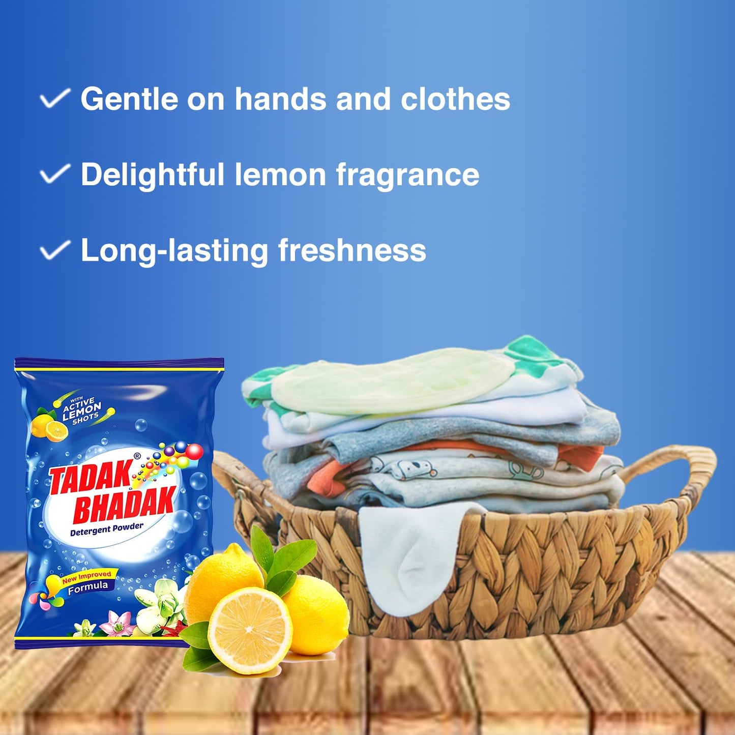 Tadak Bhadak Detergent Powder - 5 kg Super Budget Pack