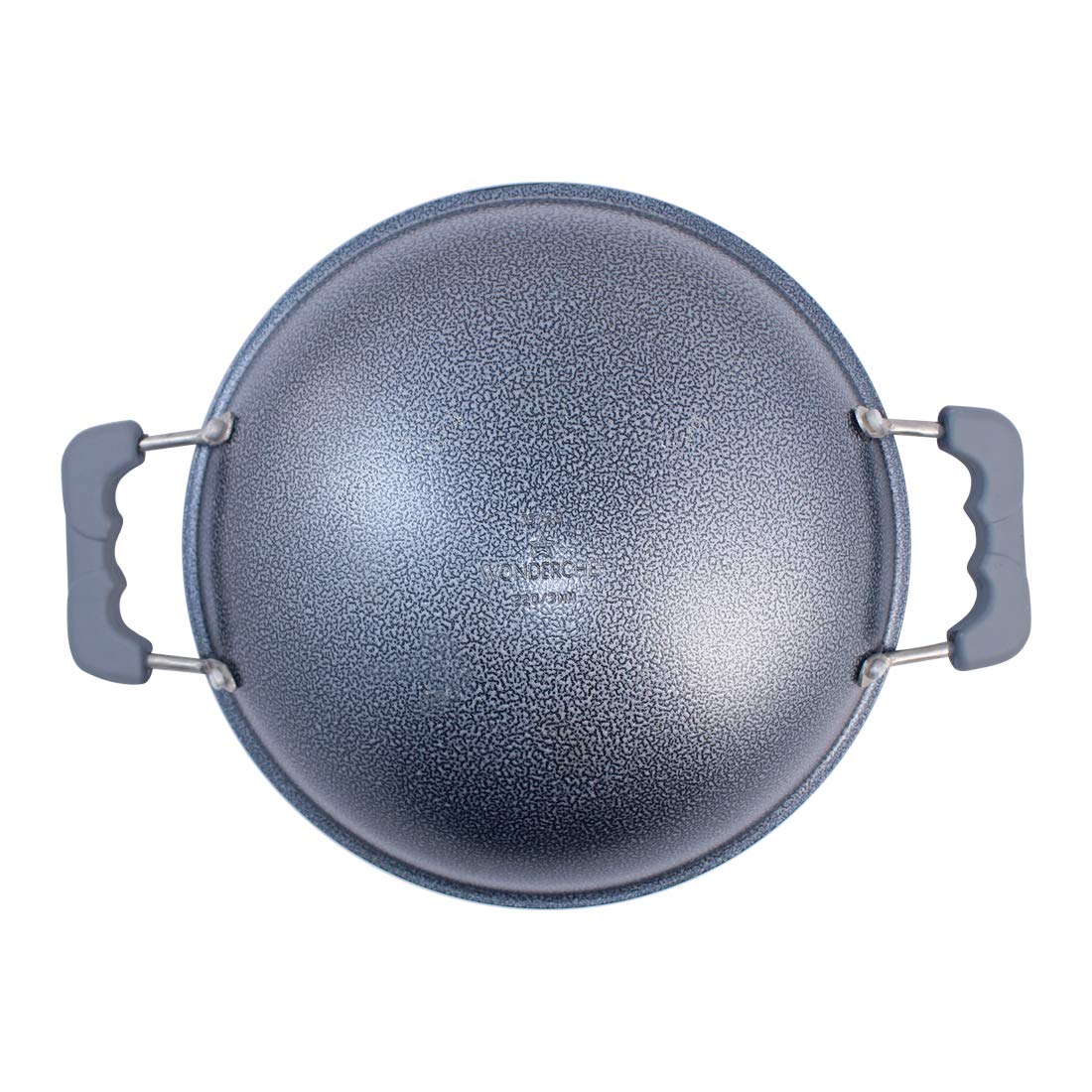 Wonderchef Appachetty Breakfast Pan with Lid | Nonstick Cookware | Appachatty | Chetty Pan | Appam Patra | Round Bottom Kadai | 3mm Thick | Black 22 cm | 1 Year Warranty