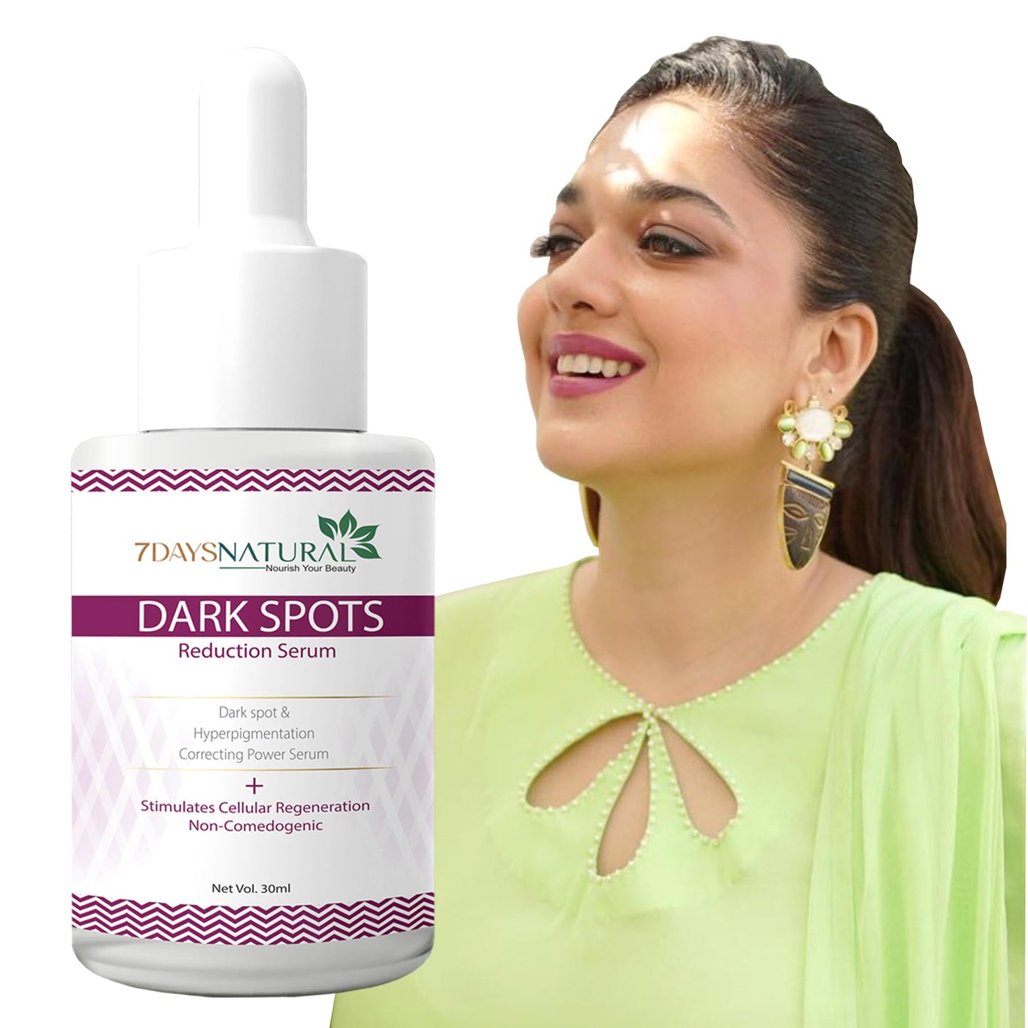 7 DAYS Dark Spots Serum for Men & Women | Daily Face Serum for Glowing Skin, Oily Skin & Dark Spots(30 Ml)