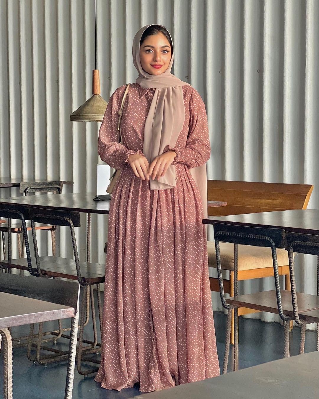 BHAVYATA Abaya Dress for Women's Stitched Burqa Dress for Girl's and Women Abaya Casual Wear for Women's (XL) (2XL)