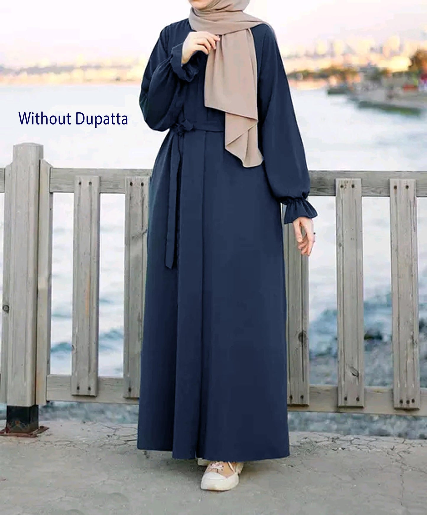 BURAQUE DESIGNER Abaya Burqa Dress's for Women Stitched Burkha | Casual Wear Abaya Burqa | (B05-Blue-Burkha)