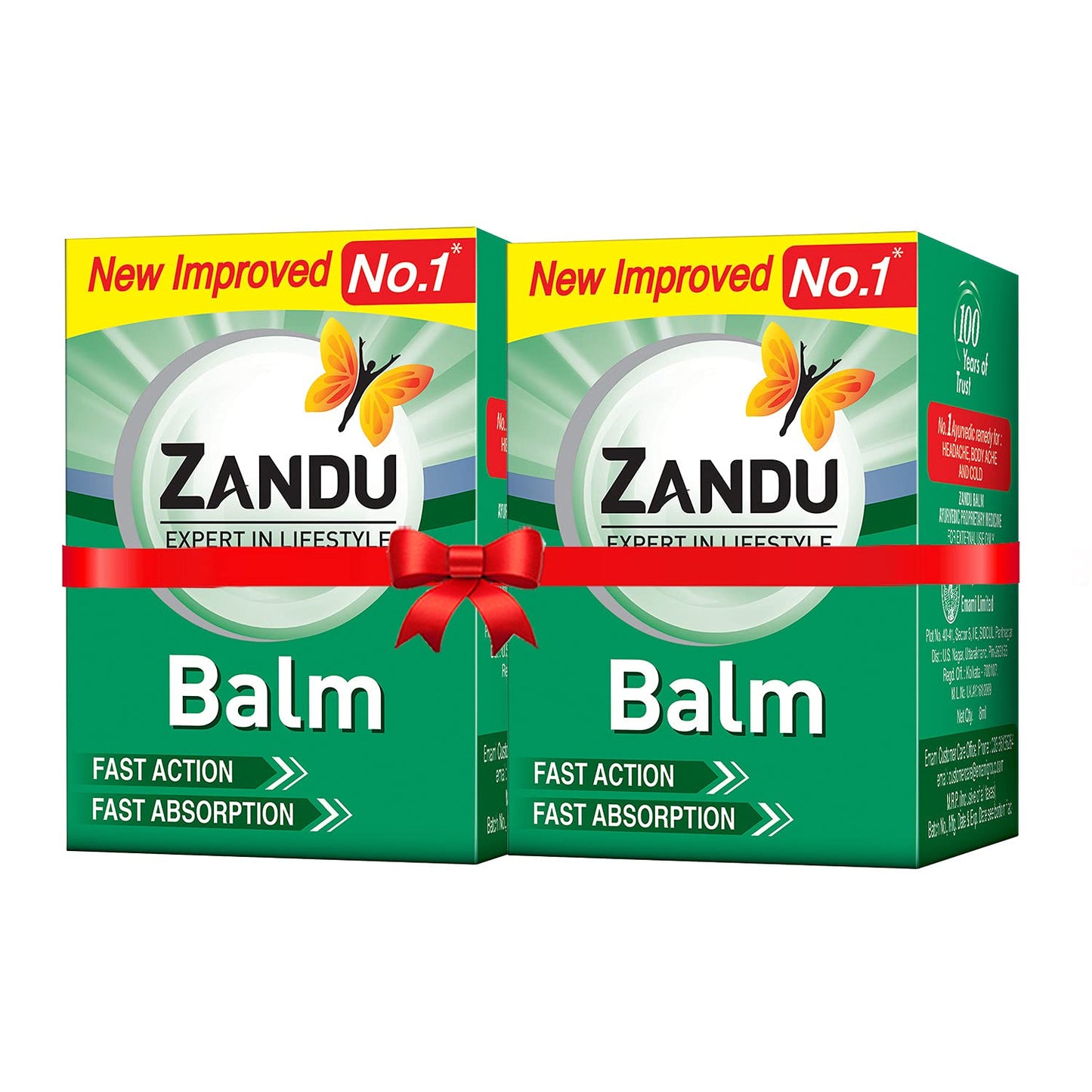8x Zandu Balm, Pack of 8 - 50ml each