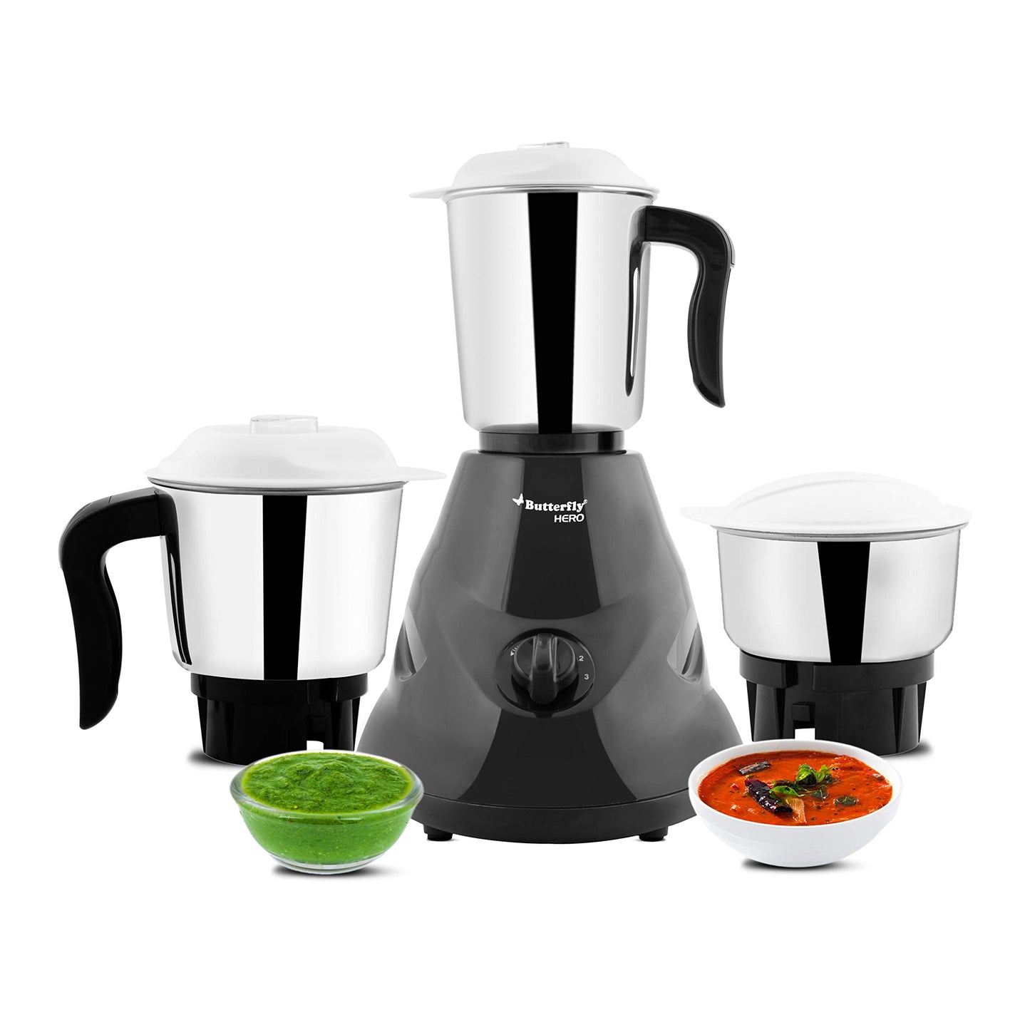 Butterfly Hero 500W Mixer Grinder With Jars And Table Top Wet Grinder