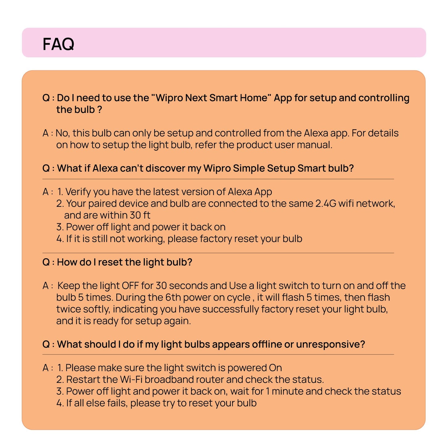 Wipro Garnet Simple Setup 9W Led Smart Bulb | Simple Setup With Amazon Alexa | Dynamic Colours, White Tunable, Dimmable | No Hub Required | Compatible With Alexa Only | Pack Of 1 - B22D