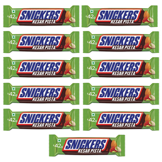 24x Snickers Kesar Pista Chocolate Bar 22g each - Pack of 22g
