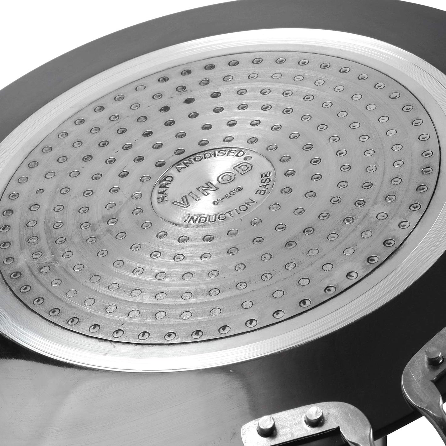 Vinod Black Pearl Plus Hard Anodised Roti/Paratha/Phulka Tawa, 25 cm Diameter with Riveted Sturdy Handle - 5.25 mm Thickness, Black (Induction and Gas Stove Compatible)