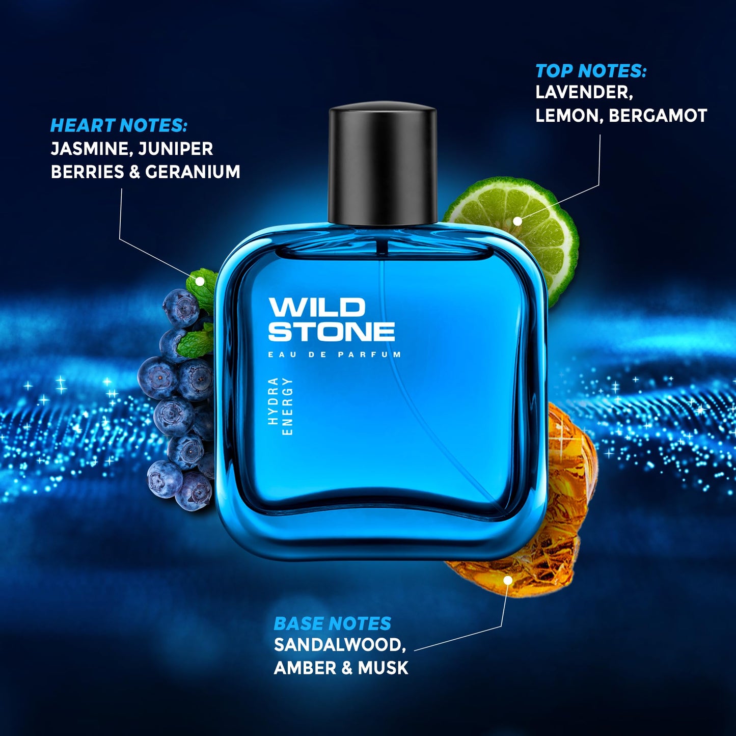 Wild Stone Hydra Energy Perfume for Men, 50ml