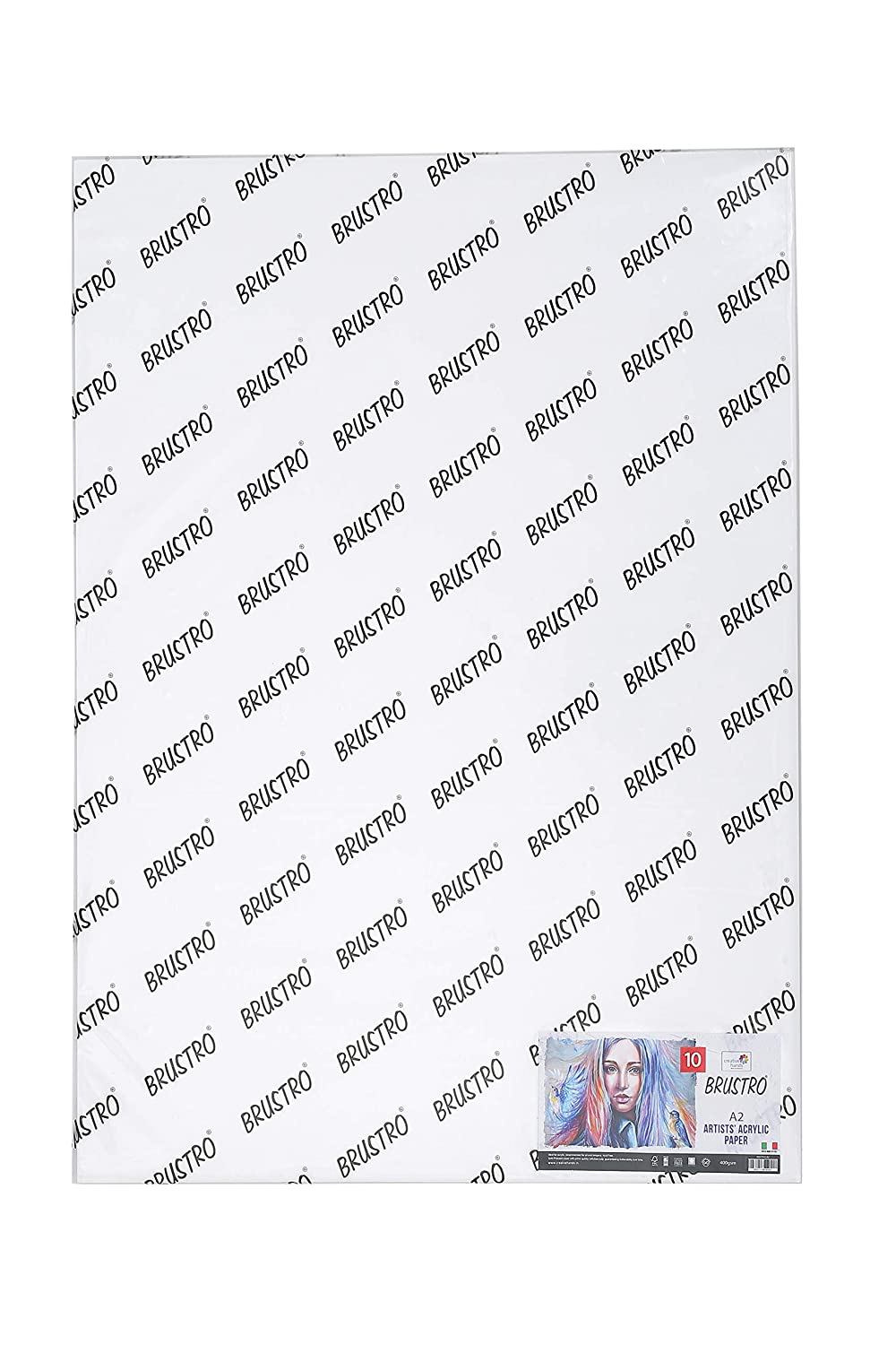 Brustro Artists' Acrylic Paper 400 Gsm A2 (10 Sheets)