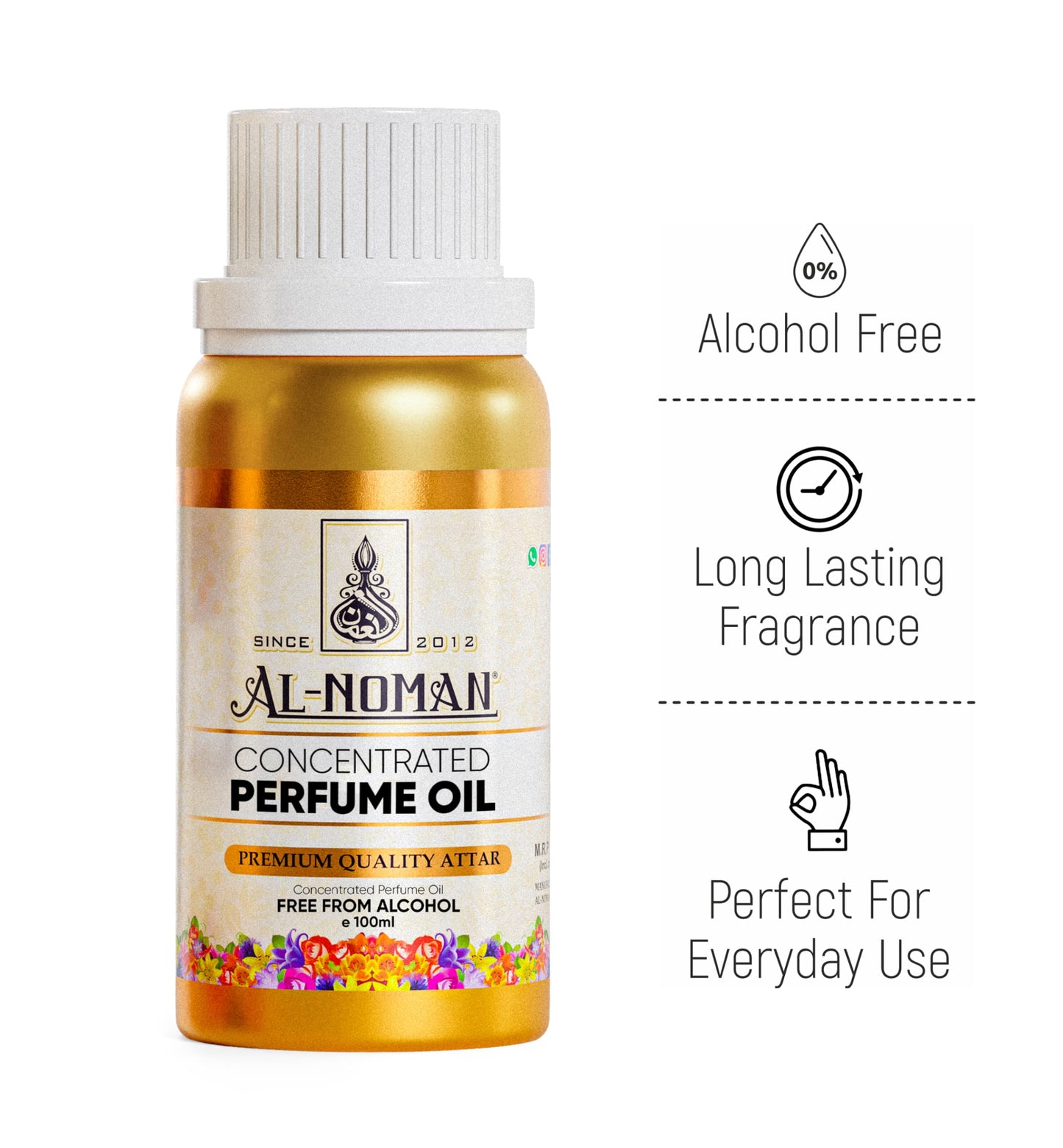 Al Noman fragrances DOVES Attar | Ittar | Alcohol Free | Luxury scent With Long Lasting Fragrance For Man And Women (Unisex) | 100 ml Attar