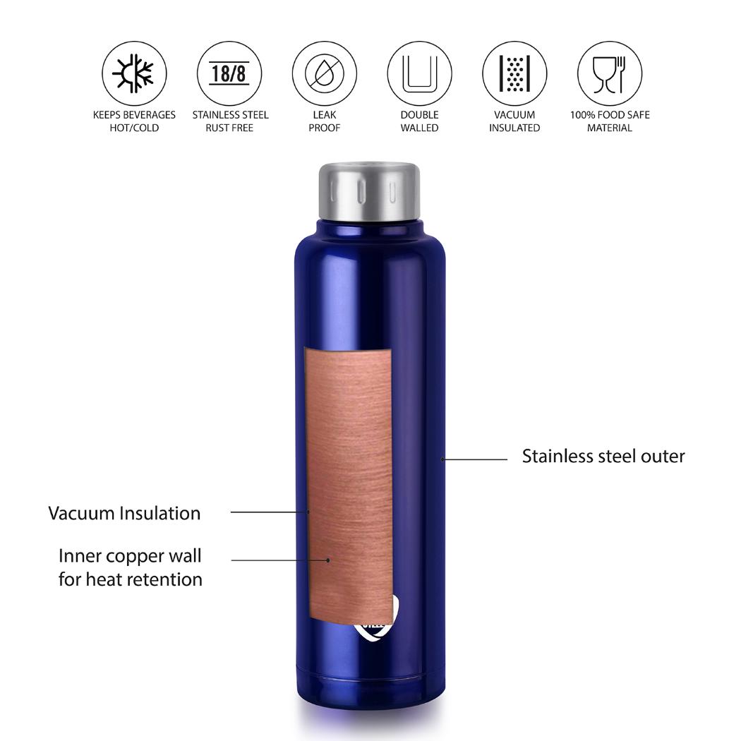 Vigo Flask, Vacusteel Water Bottle, 750ml