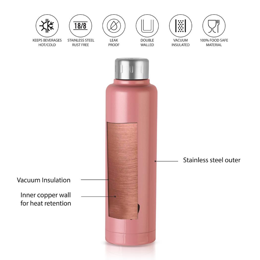 Vigo Flask, Vacusteel Water Bottle, 750ml