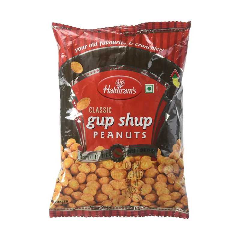 5x Haldiram Namkeens Classic Gup Shup Peanuts, Pack of 5 (200 Gm each)