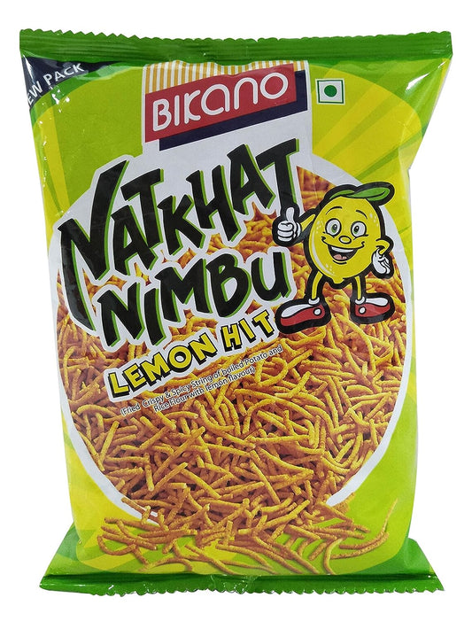 25x Bikano Snacks - Natkhat Nimbu Lemon Hit Pack of 25- 90G each