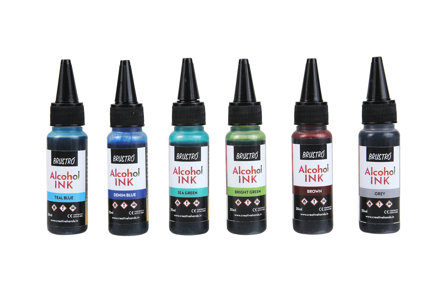 Brustro Alcohol Ink Set of 12 (20ml Each)