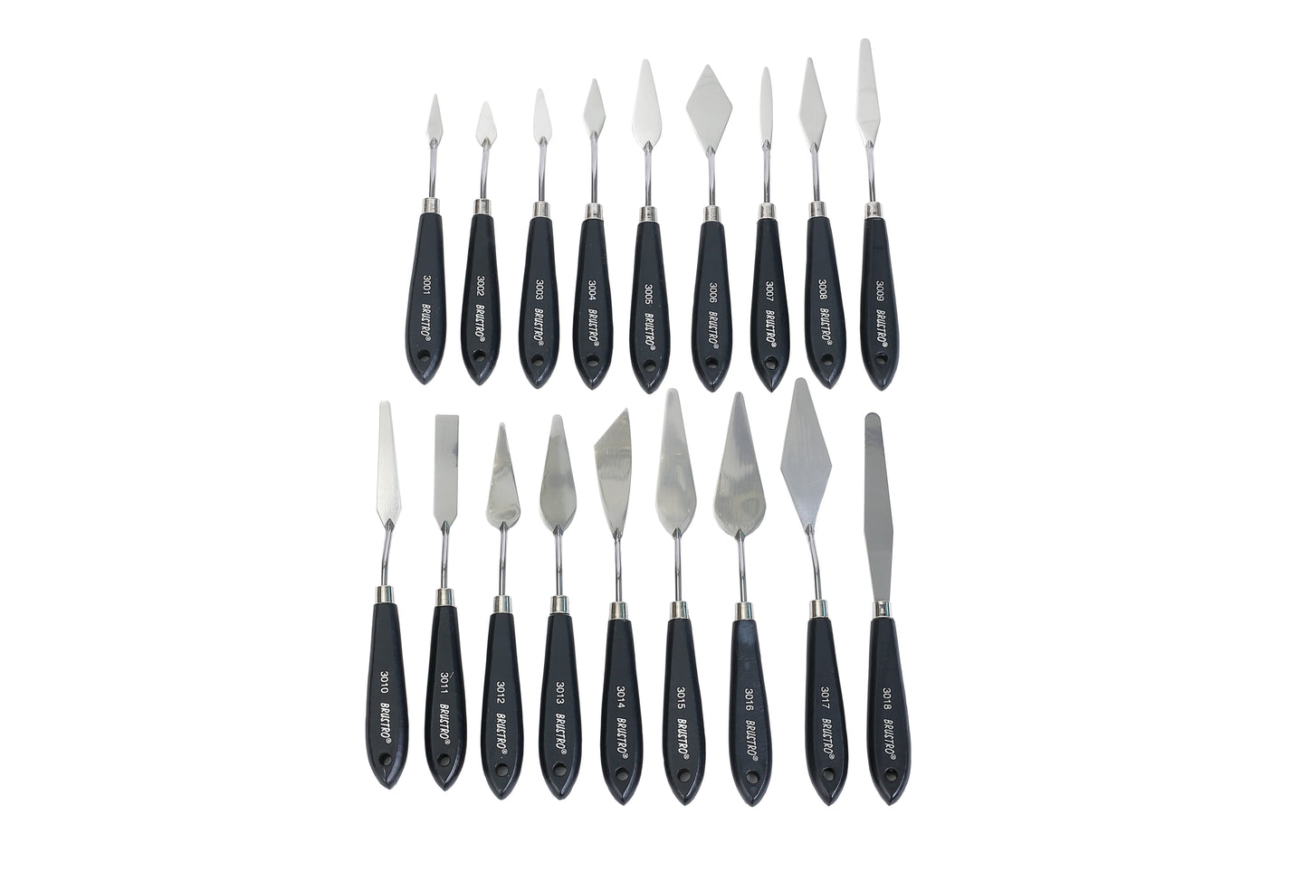 BRUSTRO Artists' Palette Knives (Set of 18)