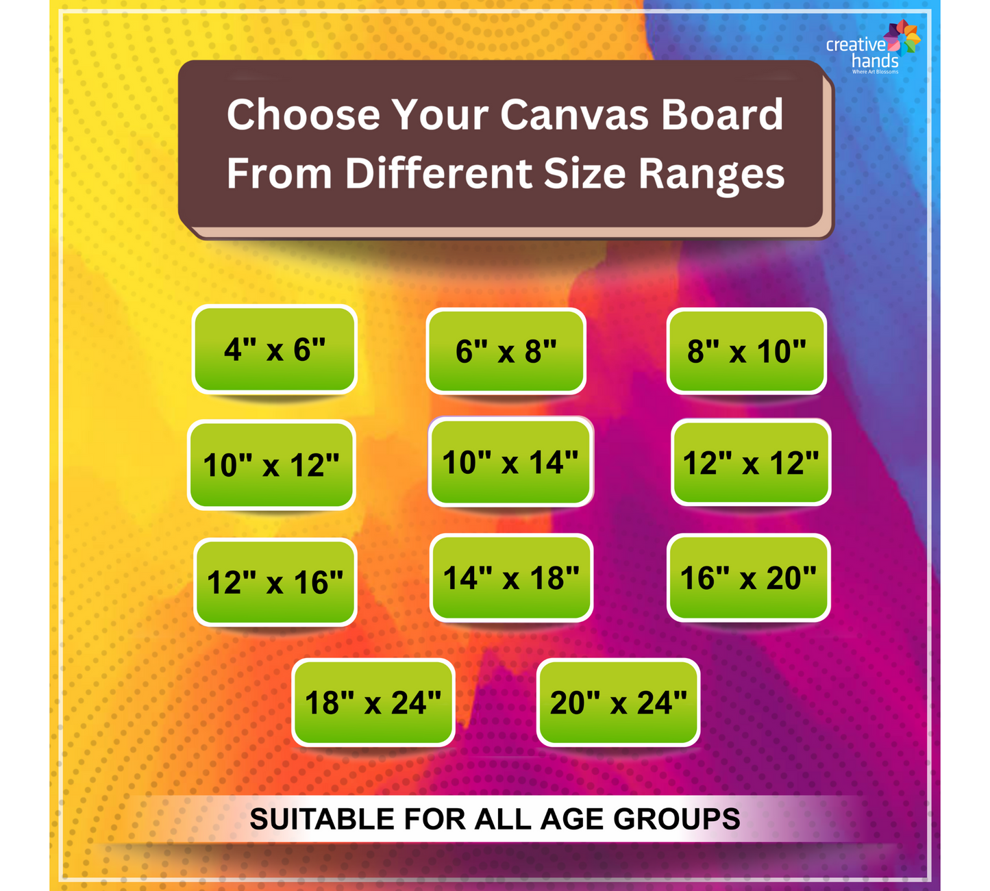 Brustro Canvas Board Medium Grain 4"X6" (Pack of 6)