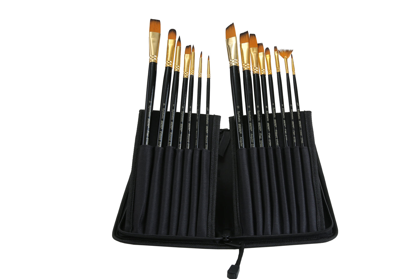 Brustro Studio Paint Brush Set of 15. (for Watercolor, Gouache, Acrylic and Oil Paint)