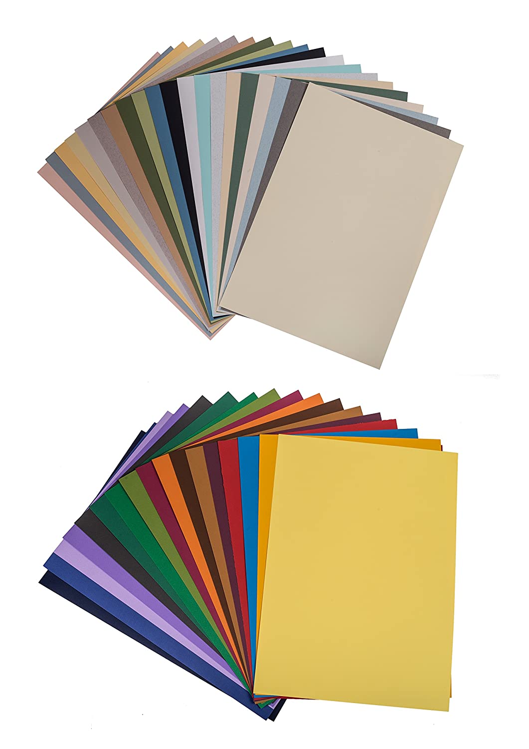 Brustro Artist's Pastel Papers 160 GSM A4 Bright & Soft shades 40 sheets (20 Sheets of each shades)