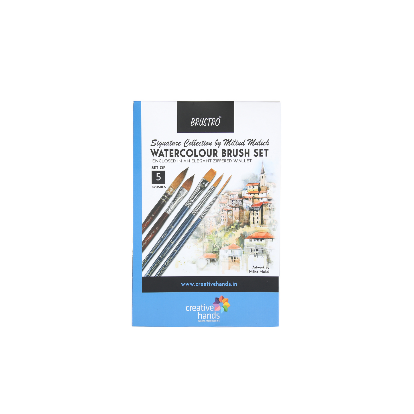Brustro Signature Collection by Milind Mulick Watercolour Brush Set of 5