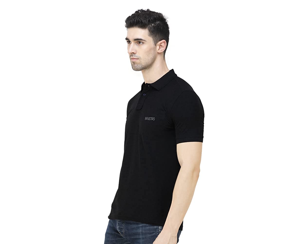 Brustro T-Shirt Regular fit 100% Cotton Unisex- Black Colour (Size -XX-Large)