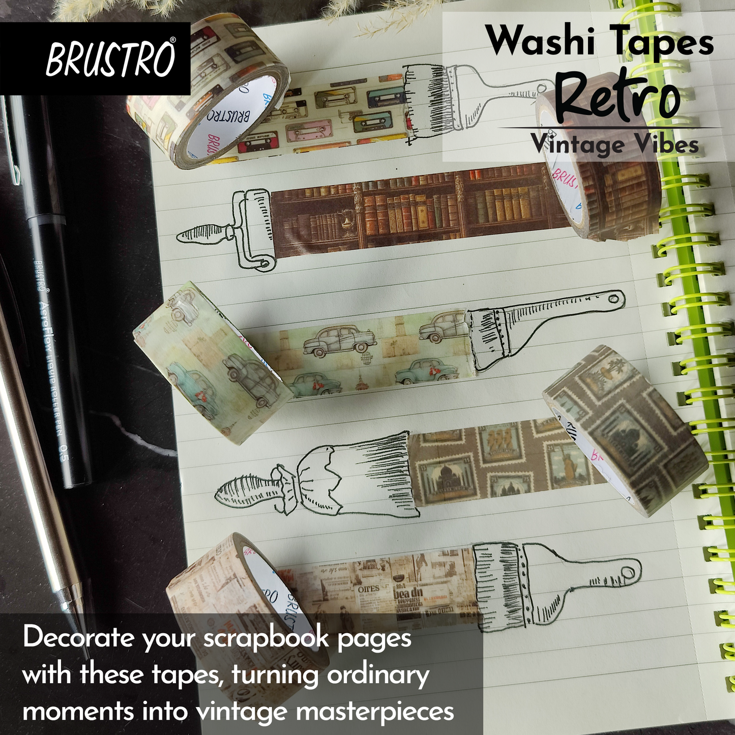 Brustro Washi Tape Bundle