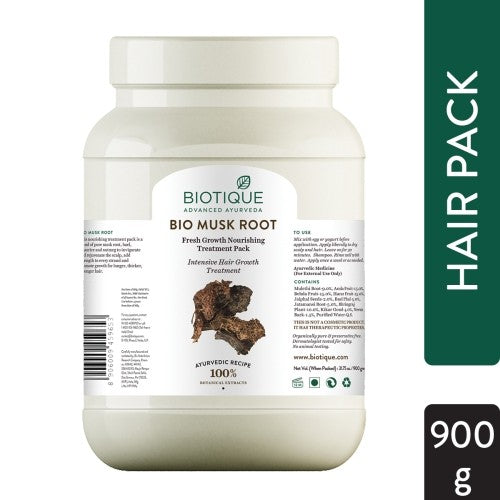 Biotique Musk Root Fresh Growth Repair & Regeneration Hair Pack - 230 gms