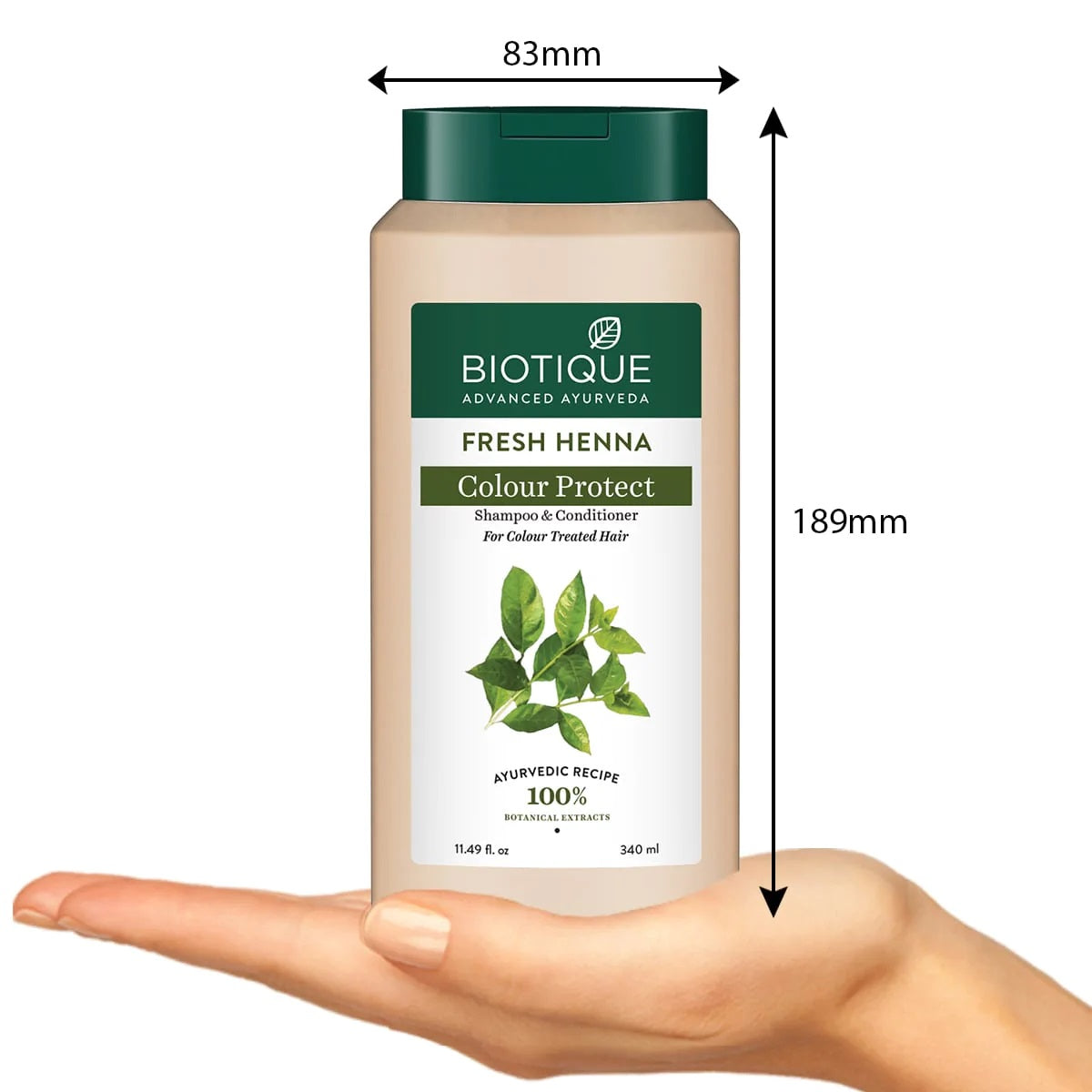 Biotique Fresh Henna Color Protect Shampoo & Conditioner for Color Treated Hair