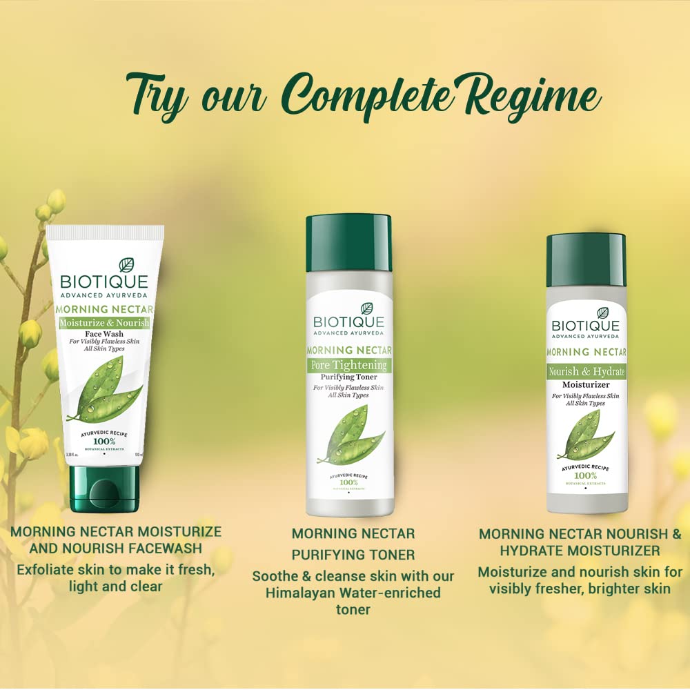 Biotique Morning Nectar Nourish & Hydrate Skin Moisturizer for All Skin Types