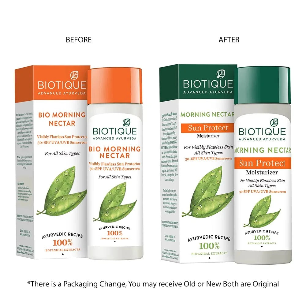 Biotique Morning Nectar Sun Protect Moisturizer, SPF - 30+ - 120 ml
