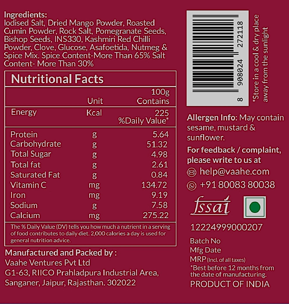 Vaahe Chaat Masala