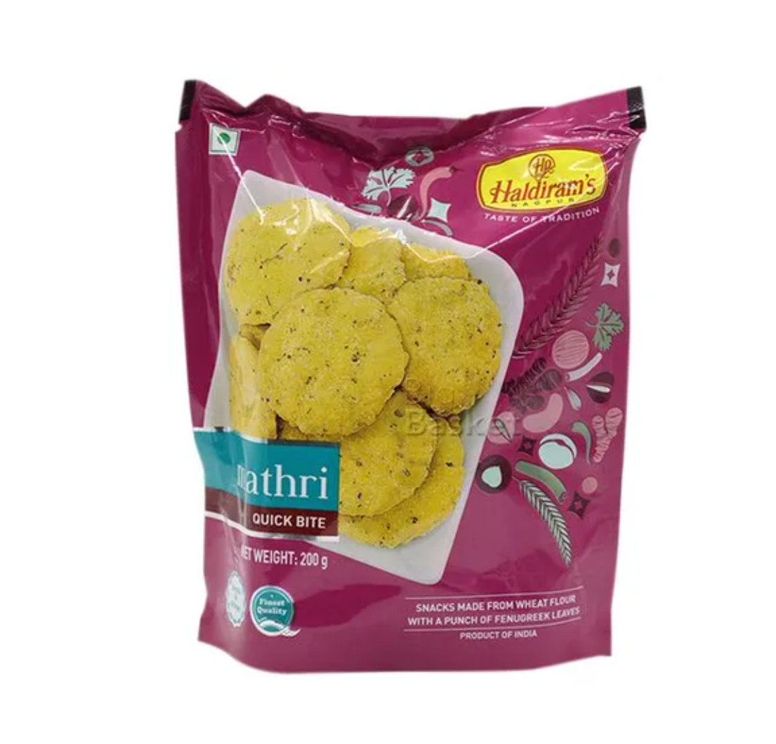 5x Haldirams Namkeen - Mathri - Pack of 5 (200GM each)