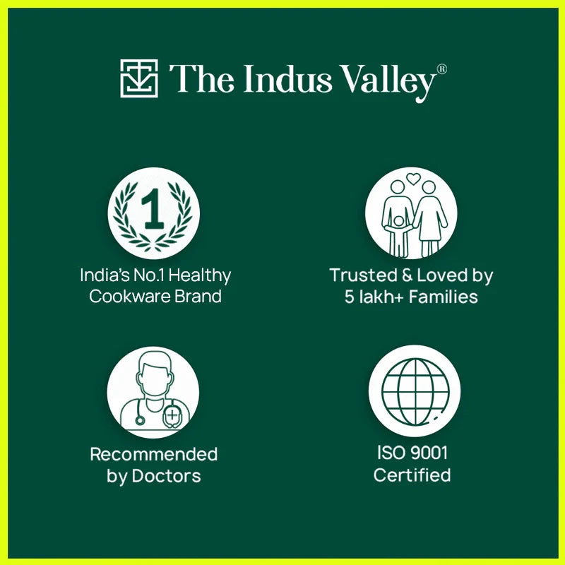 TurboCuk Tri-ply Stainless Steel Kadai+ Glass Lid, Premium Quality, 3 Layer Thick Body, 100% Toxin-free, Non-stick, Induction & Gas, 1.7/2.7/4L