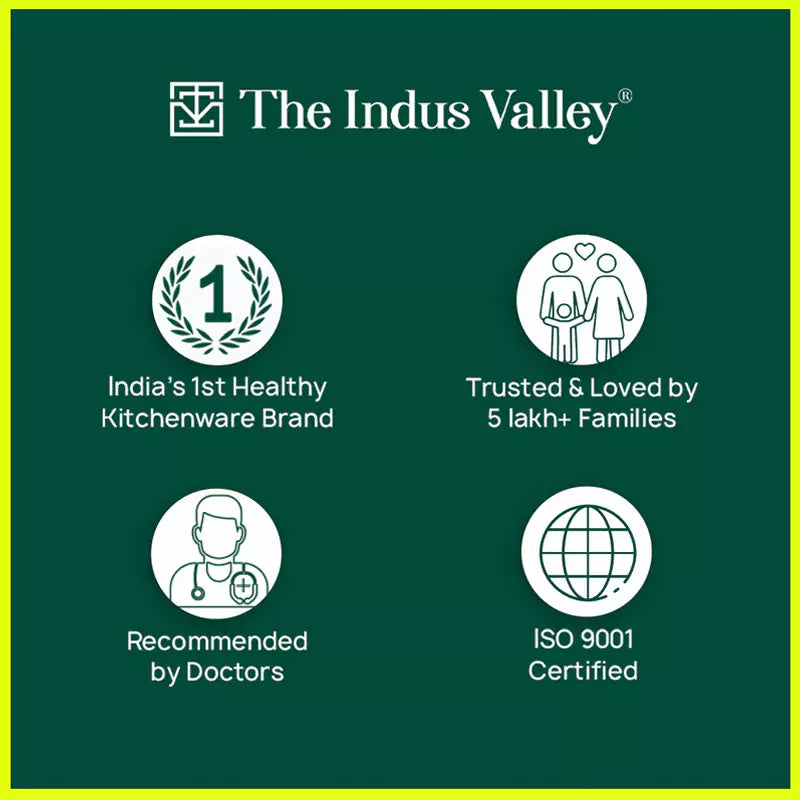 TurboCuk Tri-ply Stainless Steel Deep Fry Pan+ Glass Lid, Premium Quality, 3 Layer Thick Body, 100% Toxin-free, Non-stick, Induction & Gas, 20.3cm, 1.5 L, 1.38kg