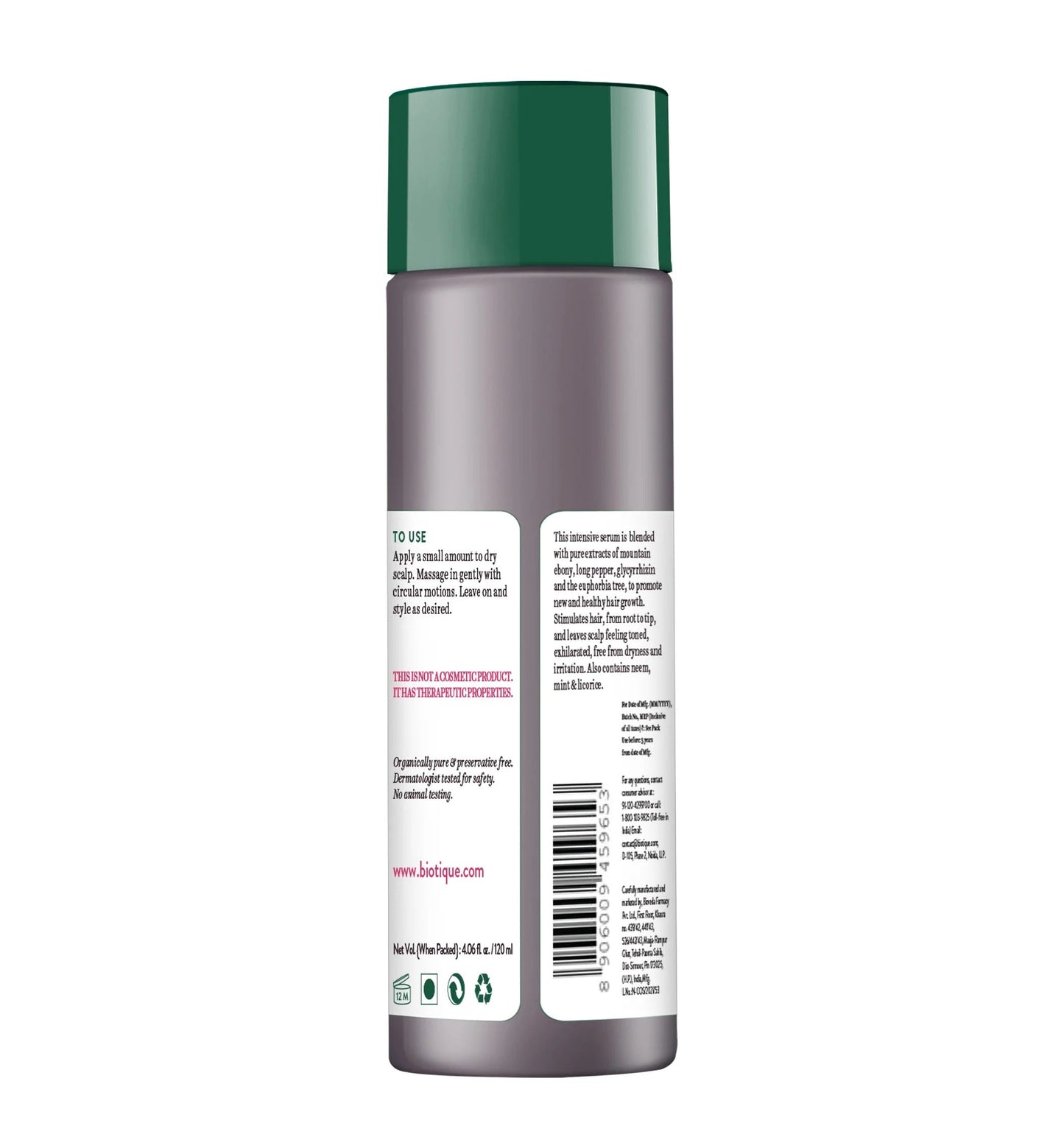 Biotique Mountain Ebony Anti Hair Fall Hair Serum - 120 ml