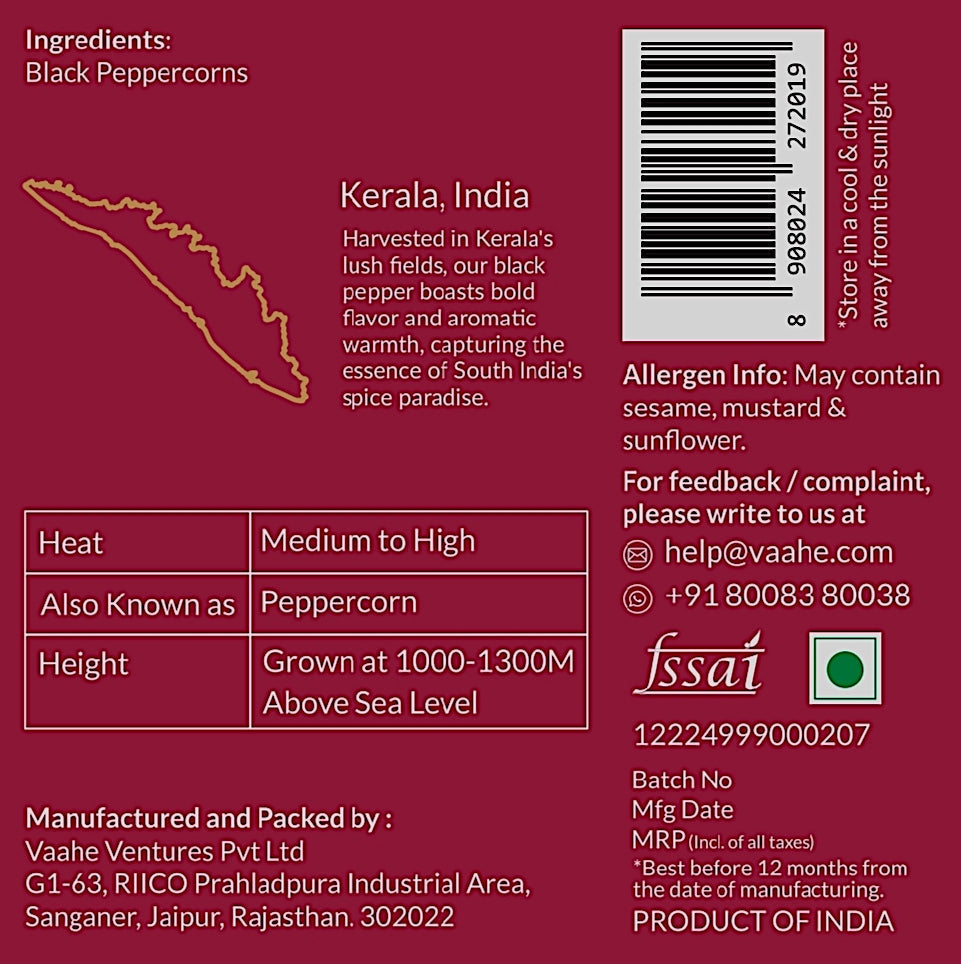 Vaahe Black Pepper