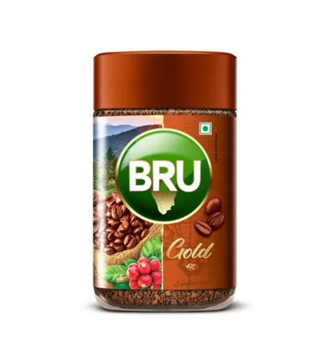 BRU Gold Premium Freeze-Dried Coffee - 100GM