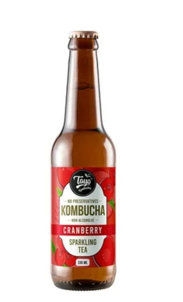 Toyo Kombucha Non-Alcoholic Sparkling Tea (Cranberry) - 330ML