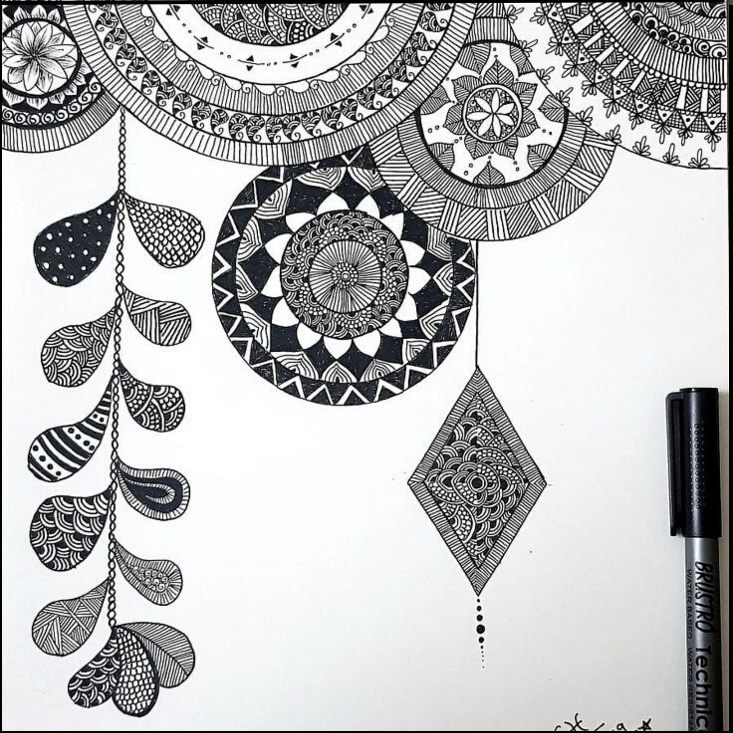 Brustro Technical Pen Black 0.05MM (Pack of 6)