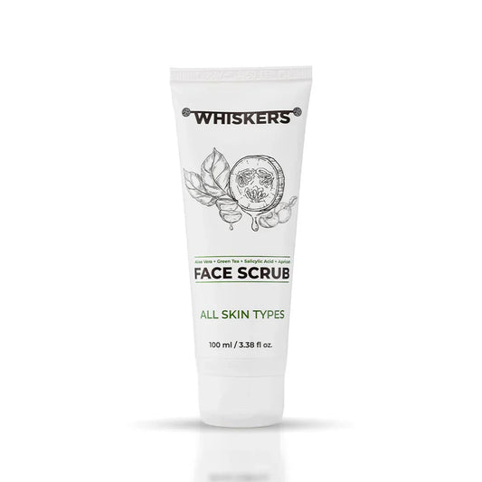 Whiskers ALOE VERA & APRICOT FACE SCRUB DEEP CLEANSING & EXFOLIATING
