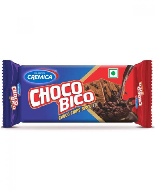 10x Cremica Choco Bico Choco Chip Biscuit, 70.4GM each, Pack Of 10