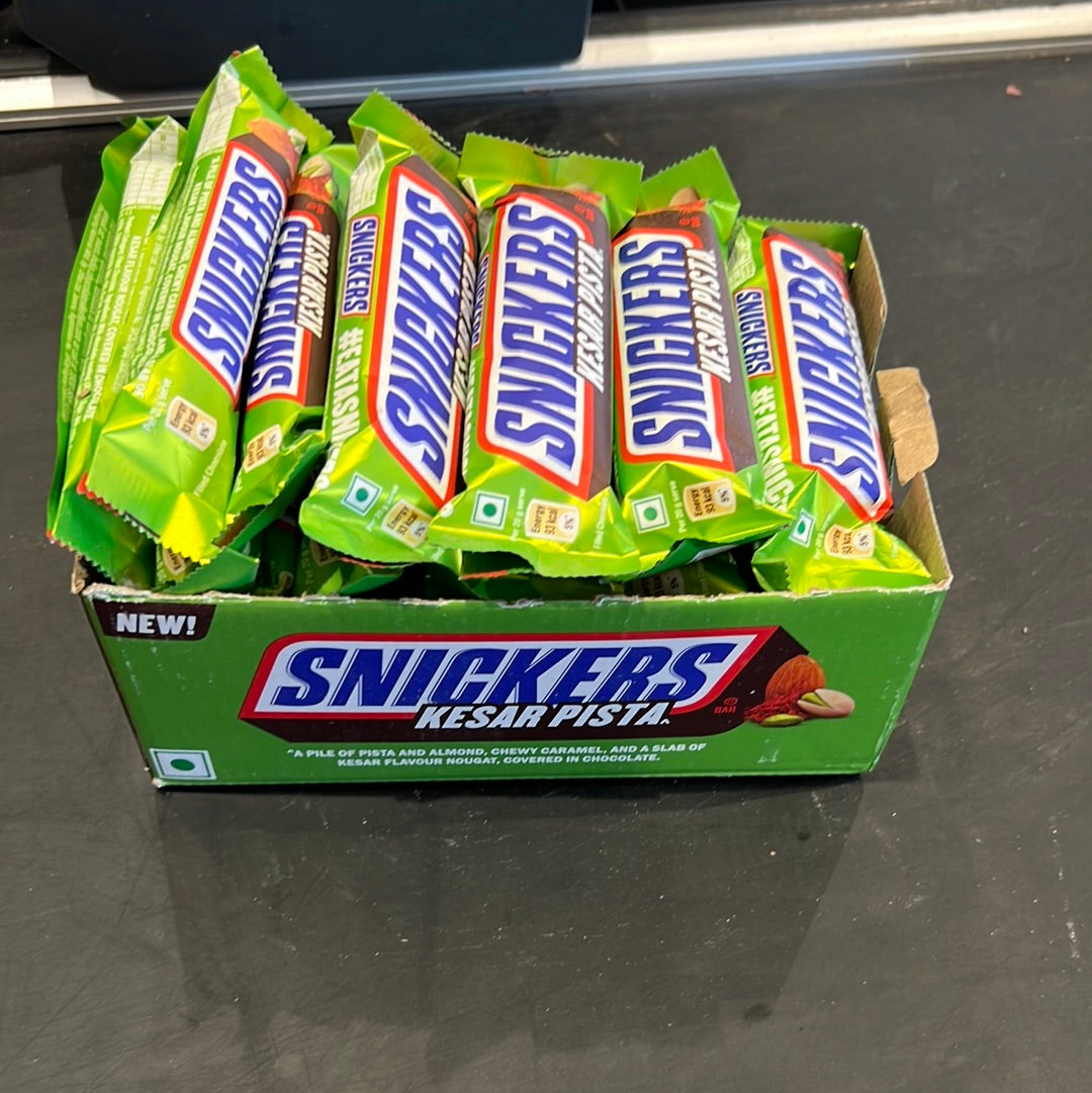 24x Snickers Kesar Pista Chocolate Bar 22g each - Pack of 22g