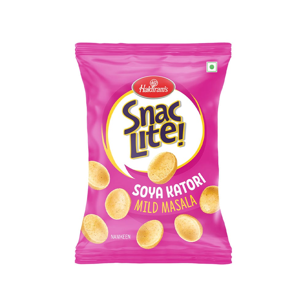 50x Haldirams  Snac Lite Soya Katori, Pack of 50 (80g each)