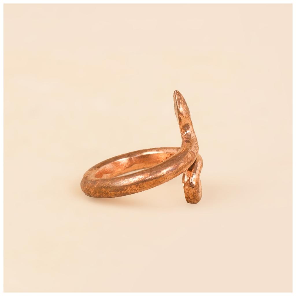 Sarpa Sutra, Consecrated Snake Ring, Copper metal (Large Size)