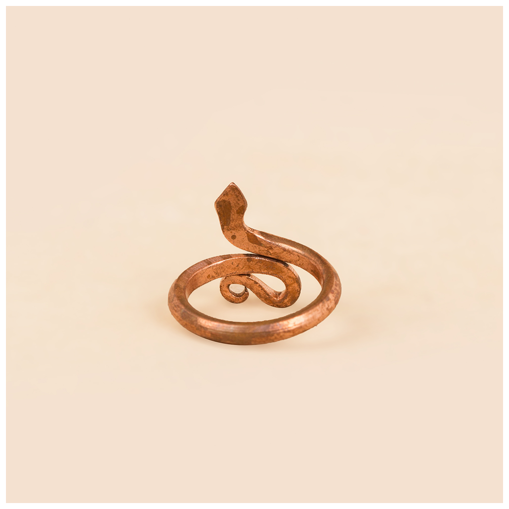 Sarpa Sutra, Consecrated Snake Ring, Copper metal (Medium Size)